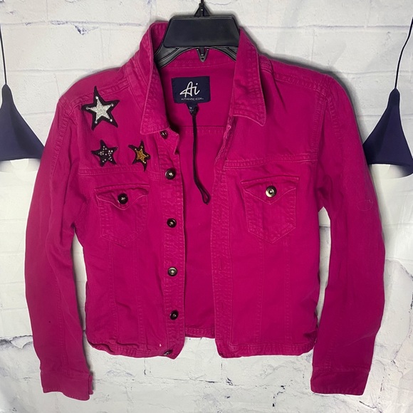 Jackets & Blazers - Y2K Pink Denim jacket